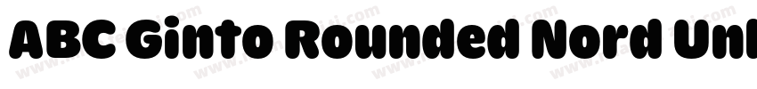 ABC Ginto Rounded Nord Unlicensed T字体转换
